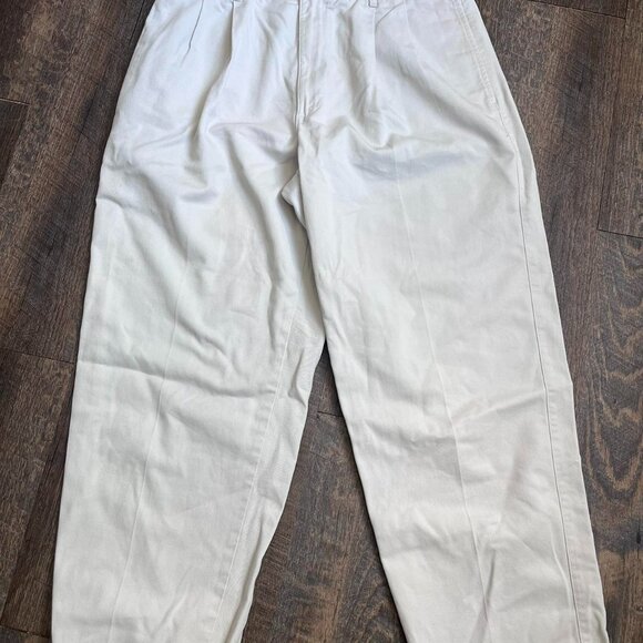 Tan/Cream Trousers by Izod - Picture 2 of 7